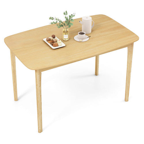 Load image into Gallery viewer, 48 Inch Solid Wood Dining Table with Rubber Wood Supporting Legs for Kitchen Dining Room-Natural
