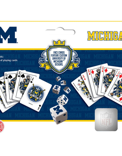 Load image into Gallery viewer, Michigan Wolverines - 2-Pack Playing Cards &amp; Dice Set by MasterPieces Puzzle Company INC
