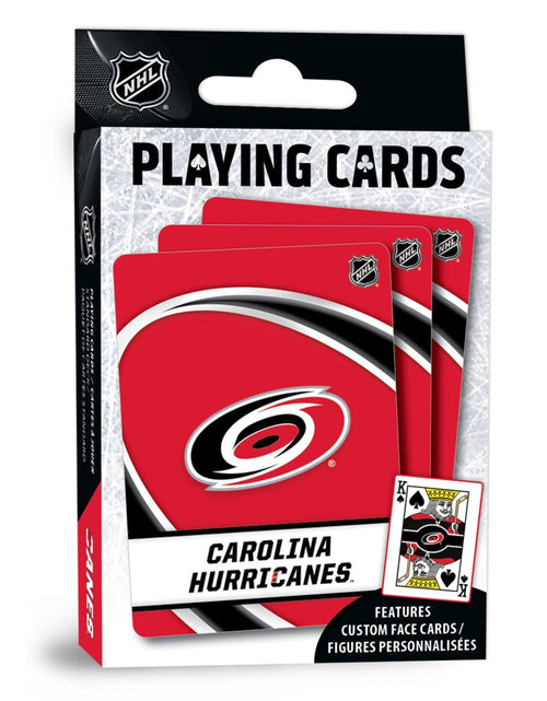 Load image into Gallery viewer, Carolina Hurricanes Playing Cards - 54 Card Deck by MasterPieces Puzzle Company INC
