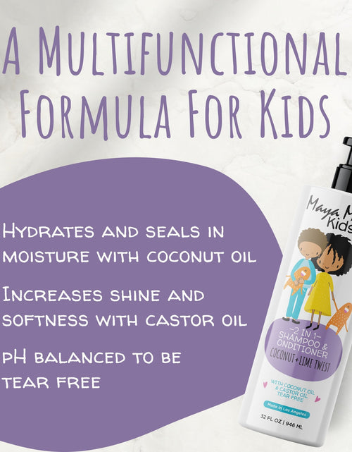 Load image into Gallery viewer, Maya Mari Kids Curl Conditioning Kit 2 -Piece Set - Kids 2-in-1 Shampoo and Conditioner and Curl Cream by  Los Angeles Brands
