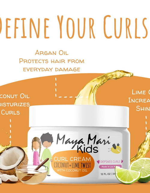 Load image into Gallery viewer, Maya Mari Kids with Curls and Coils Essential Kit 2-Piece Set - Leave-In Conditioner and Curl Cream by  Los Angeles Brands

