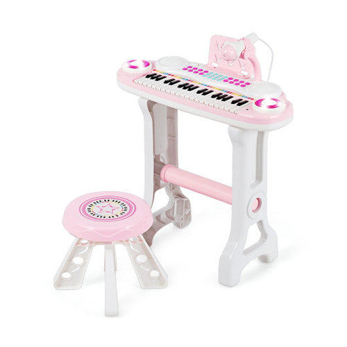 Load image into Gallery viewer, 37-key Kids Electronic Piano Keyboard Playset-Pink
