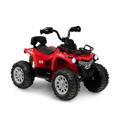 Load image into Gallery viewer, 12V Kids Ride On ATV 4 Wheeler with MP3 and Headlights-Red
