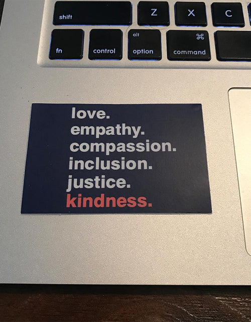 Load image into Gallery viewer, 'Kindness is' Navy Sticker by Kind Cotton
