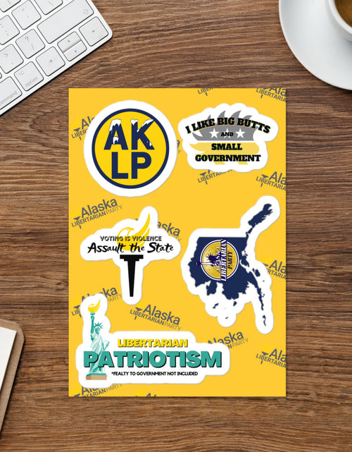 Load image into Gallery viewer, Alaska LP Sticker sheet by Proud Libertarian
