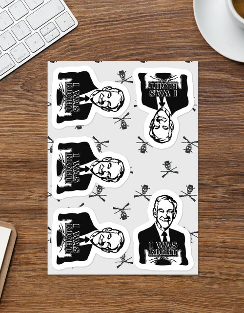 Load image into Gallery viewer, Ron Paul - I was right Sticker sheet by Proud Libertarian
