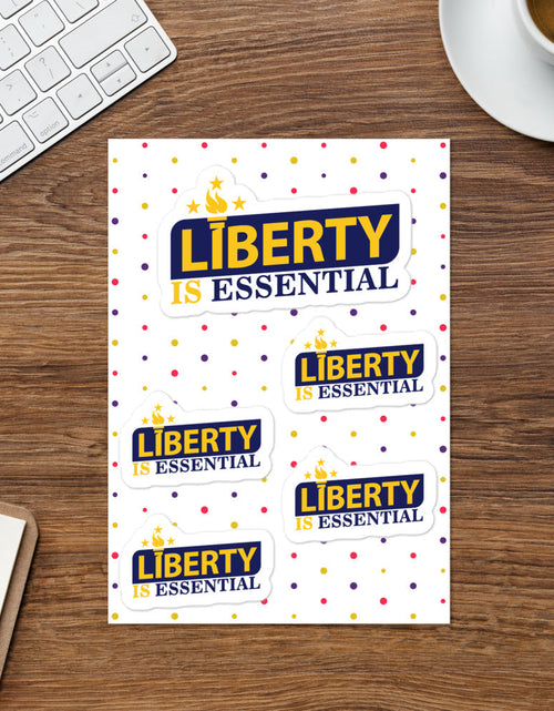 Load image into Gallery viewer, Liberty is Essential Sticker sheet by Proud Libertarian
