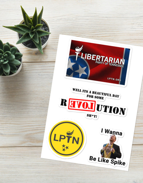 Load image into Gallery viewer, LPTN Sticker sheet by Proud Libertarian
