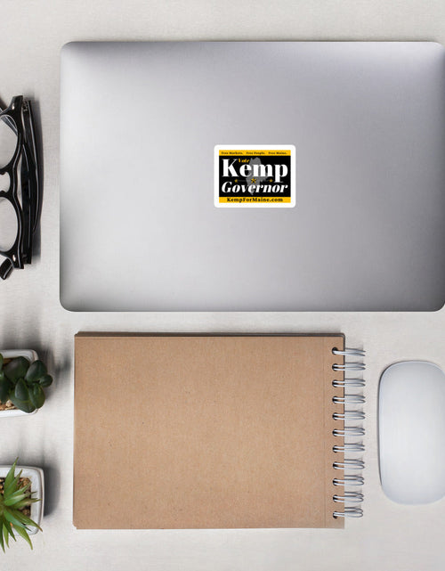 Load image into Gallery viewer, Kemp for Maine Bubble-free stickers by Proud Libertarian
