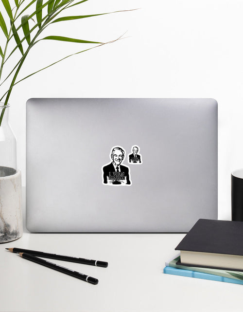 Load image into Gallery viewer, Ron Paul - I was Right Bubble-free stickers by Proud Libertarian
