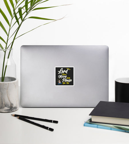 Lord have Mercy with Please on Top Sticker by Proud Libertarian