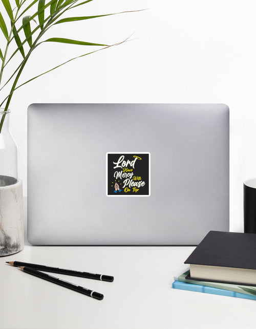 Load image into Gallery viewer, Lord have Mercy with Please on Top Sticker by Proud Libertarian
