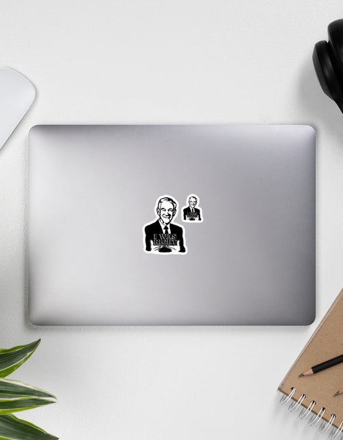 Load image into Gallery viewer, Ron Paul - I was Right Bubble-free stickers by Proud Libertarian
