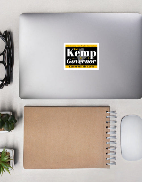 Load image into Gallery viewer, Kemp for Maine Bubble-free stickers by Proud Libertarian
