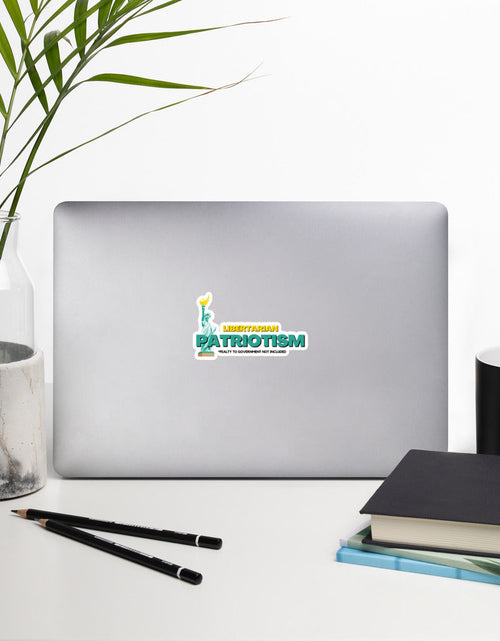Load image into Gallery viewer, Libertarian Patriotism Alaska LP Bubble-free stickers by Proud Libertarian
