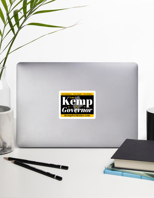 Load image into Gallery viewer, Kemp for Maine Bubble-free stickers by Proud Libertarian
