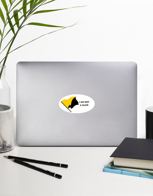 Load image into Gallery viewer, I am not a slave (No Vote) Stickers by Proud Libertarian
