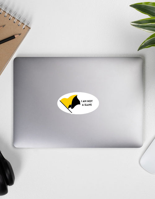 Load image into Gallery viewer, I am not a slave (No Vote) Stickers by Proud Libertarian
