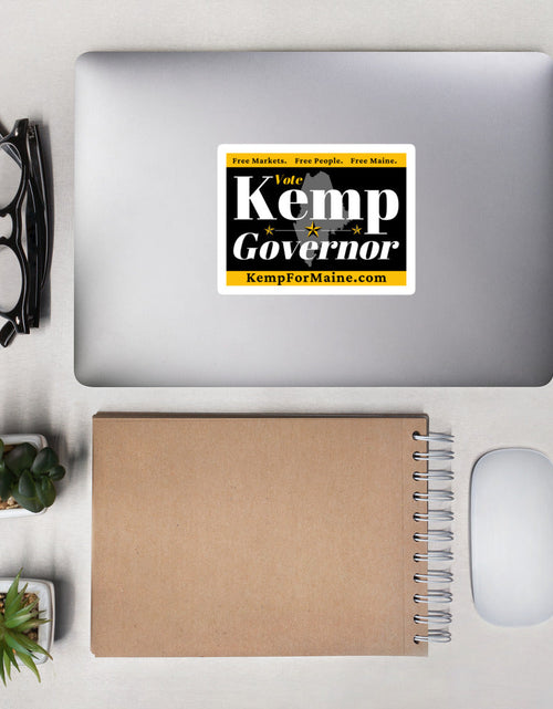 Load image into Gallery viewer, Kemp for Maine Bubble-free stickers by Proud Libertarian
