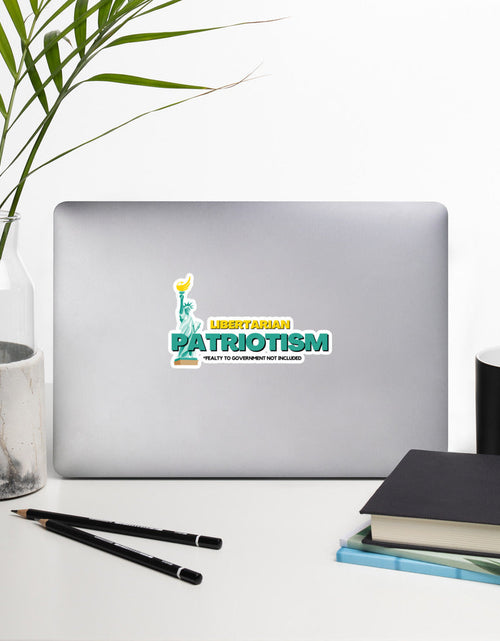 Load image into Gallery viewer, Libertarian Patriotism Alaska LP Bubble-free stickers by Proud Libertarian
