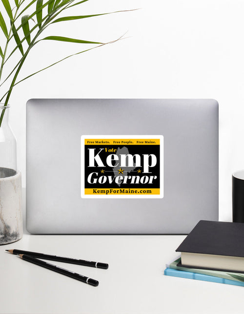 Load image into Gallery viewer, Kemp for Maine Bubble-free stickers by Proud Libertarian
