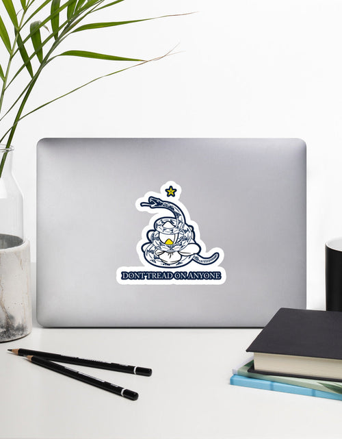 Load image into Gallery viewer, Don't Tread on Anyone - Mississippi Liberty Flag Bubble-free stickers by Proud Libertarian
