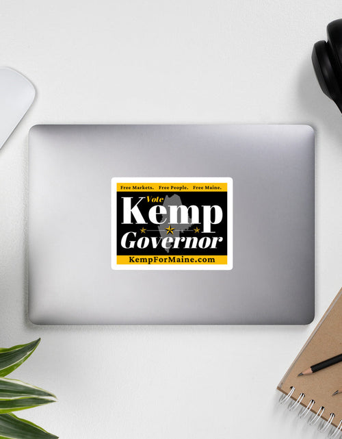 Load image into Gallery viewer, Kemp for Maine Bubble-free stickers by Proud Libertarian
