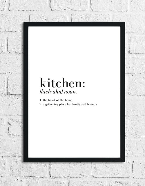 Load image into Gallery viewer, Kitchen Definition Simple Wall Decor Print by WinsterCreations™ Official Store
