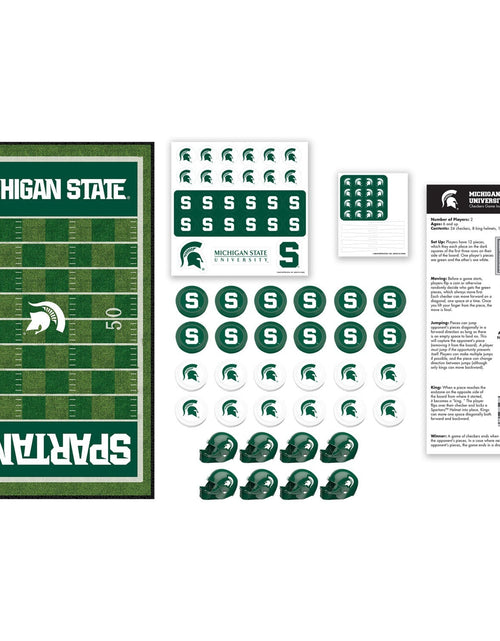Load image into Gallery viewer, Michigan State Spartans Checkers Board Game by MasterPieces Puzzle Company INC

