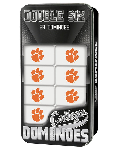 Load image into Gallery viewer, Clemson Tigers Dominoes by MasterPieces Puzzle Company INC
