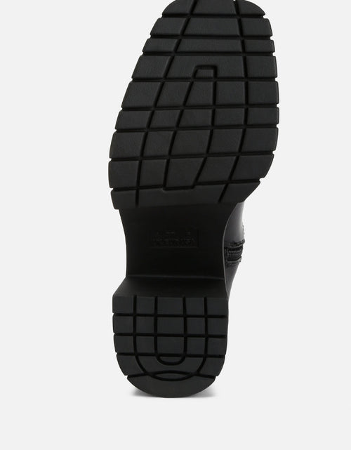 Load image into Gallery viewer, kokum faux leather platform ankle boots by London Rag
