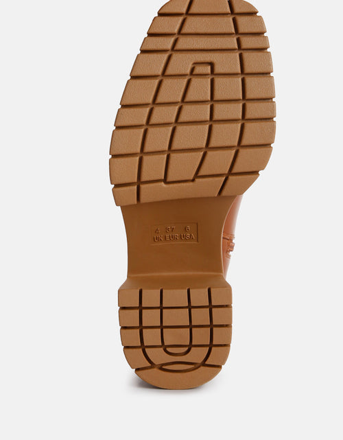 Load image into Gallery viewer, kokum faux leather platform ankle boots by London Rag
