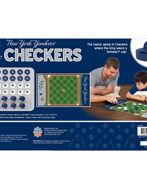 Load image into Gallery viewer, New York Yankees Checkers Board Game by MasterPieces Puzzle Company INC
