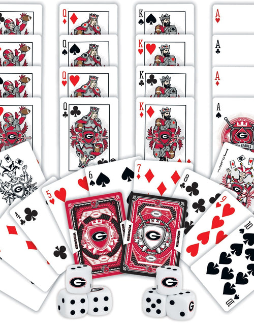 Load image into Gallery viewer, Georgia Bulldogs - 2-Pack Playing Cards &amp; Dice Set by MasterPieces Puzzle Company INC
