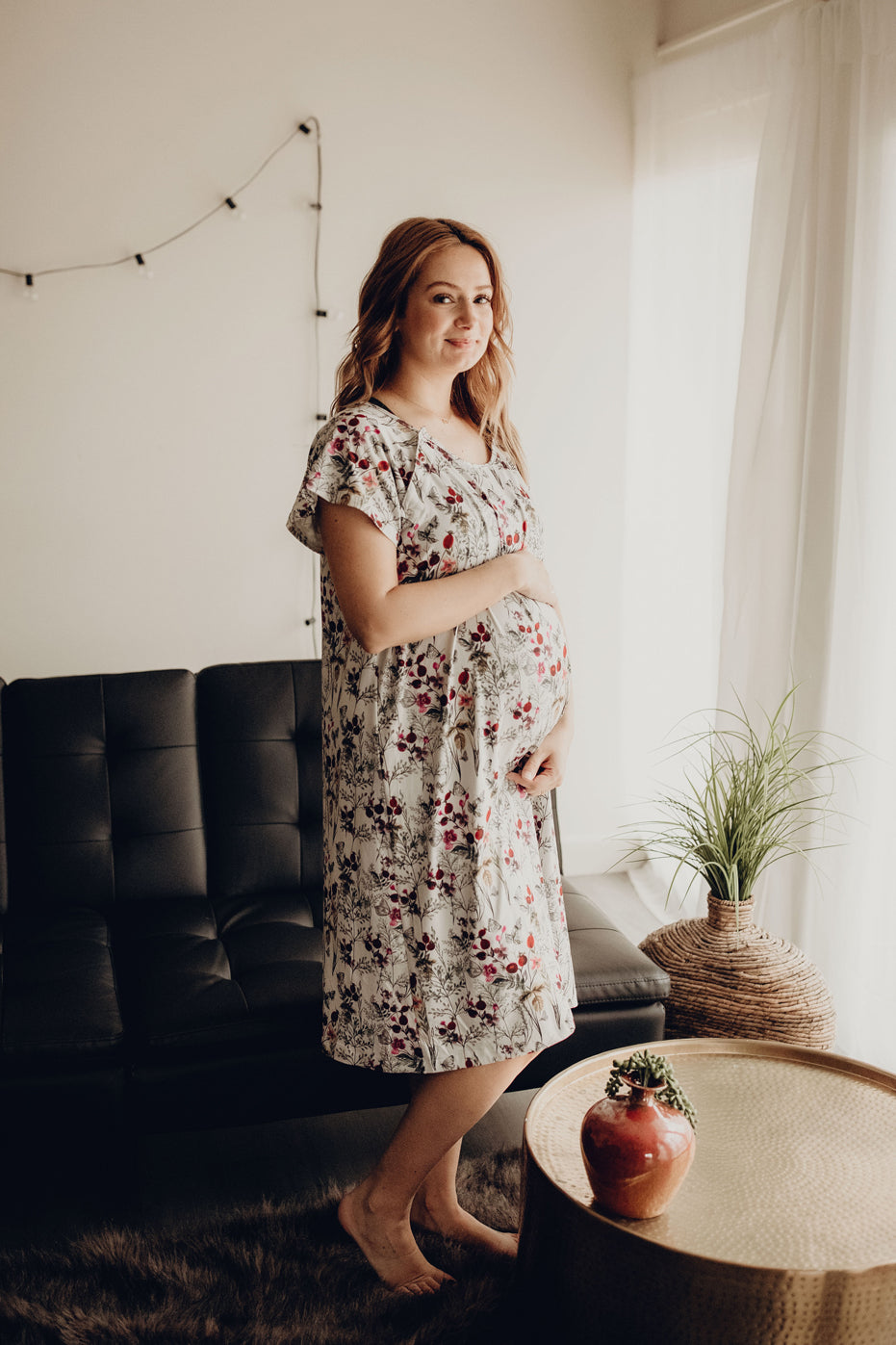 Floral Mommy Labor and Delivery Nursing Hospital Gown by Three Little Tots