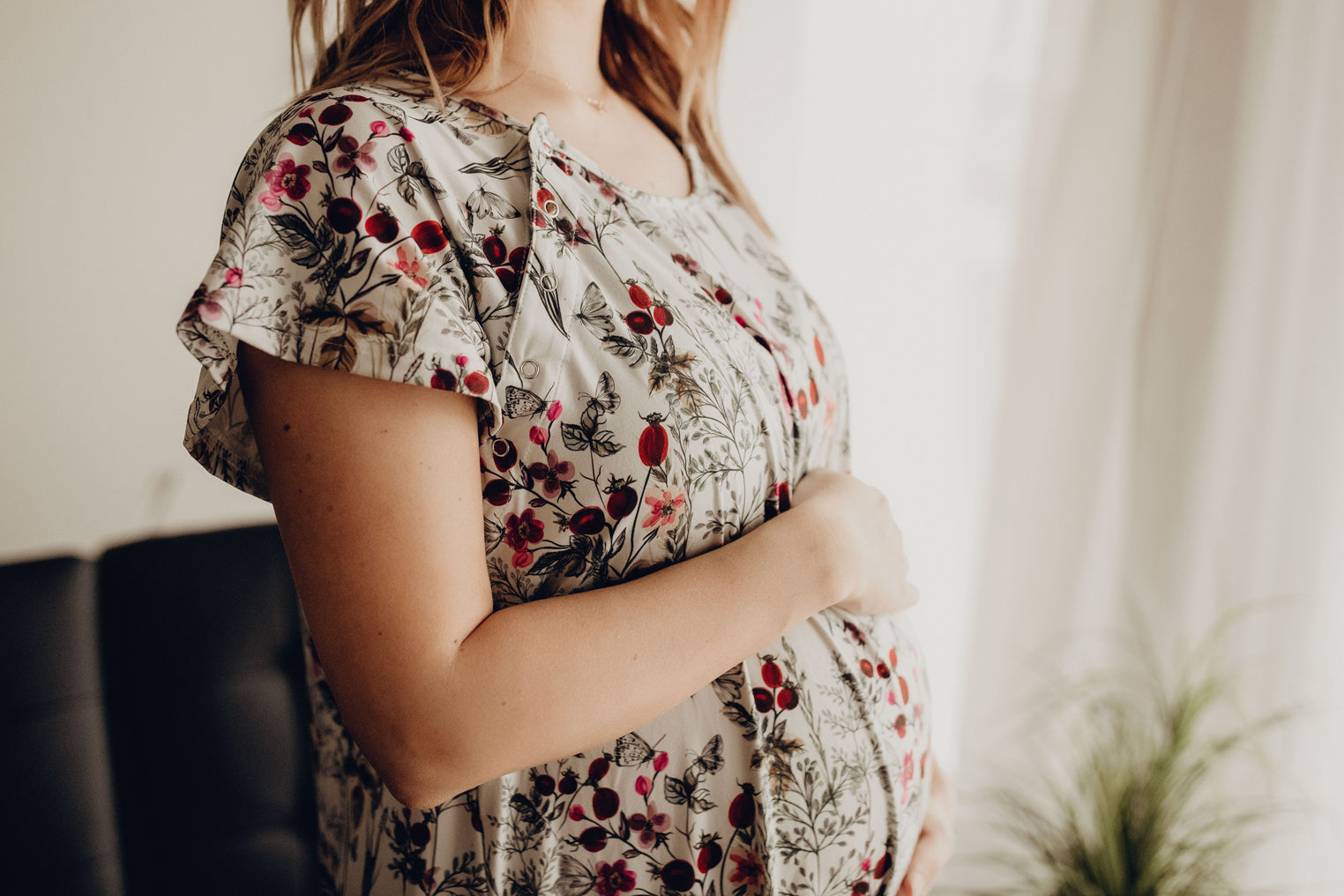 Floral Mommy Labor and Delivery Nursing Hospital Gown by Three Little Tots