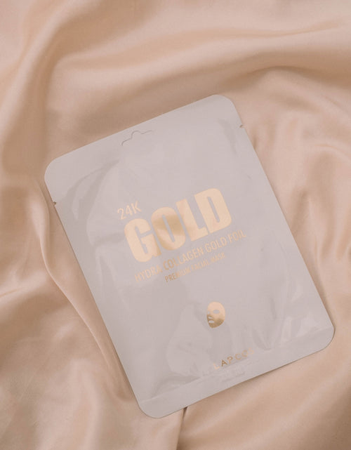 Load image into Gallery viewer, 24K Gold Foil Premium Face Mask by LAPCOS
