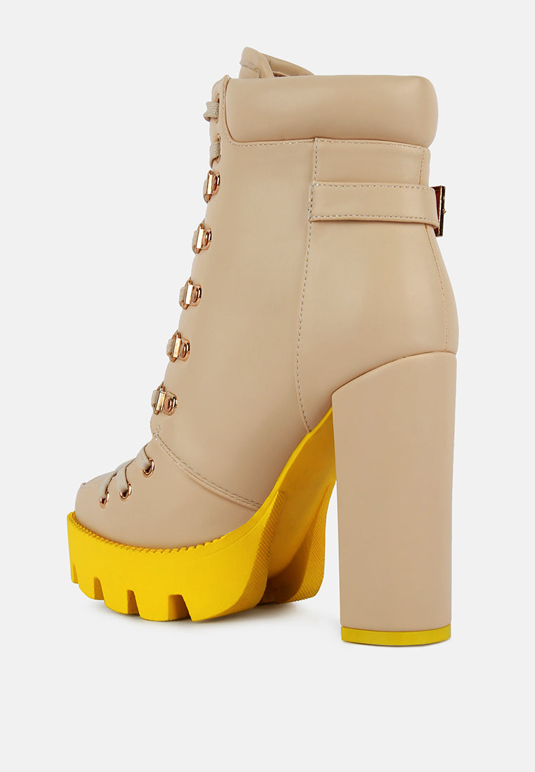 larch cushion collared biker boots by London Rag