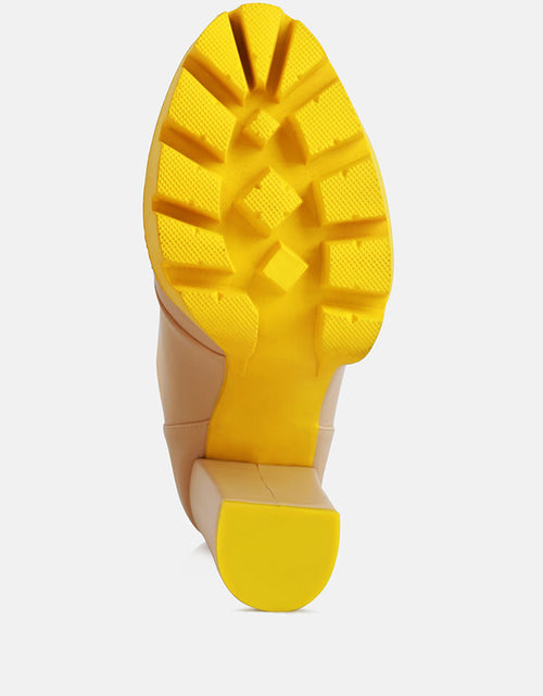 Load image into Gallery viewer, larch cushion collared biker boots by London Rag
