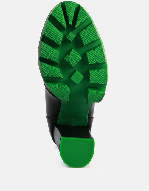 Load image into Gallery viewer, larch cushion collared biker boots by London Rag
