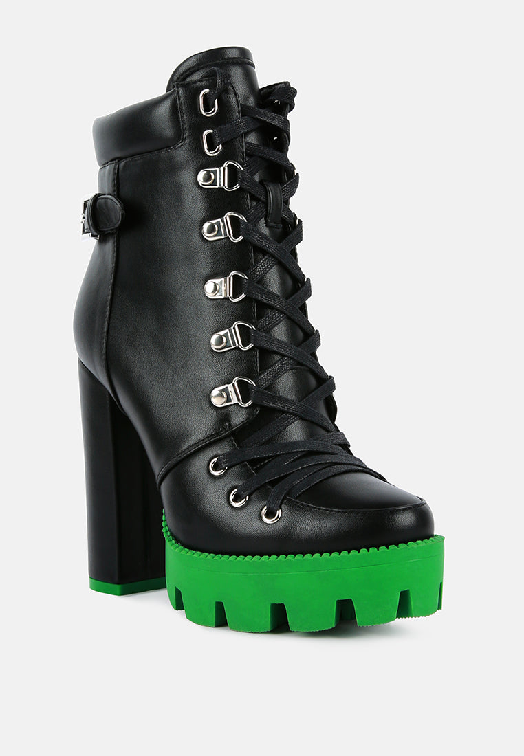 larch cushion collared biker boots by London Rag