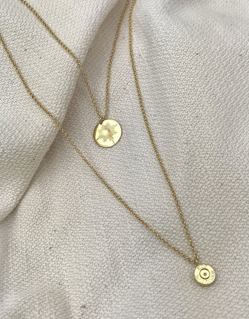 Load image into Gallery viewer, Layered North Star Bullet Necklace by SLATE + SALT
