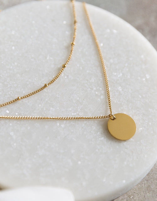 Load image into Gallery viewer, Arvo Layered Disc Necklace - Gold by Arvo
