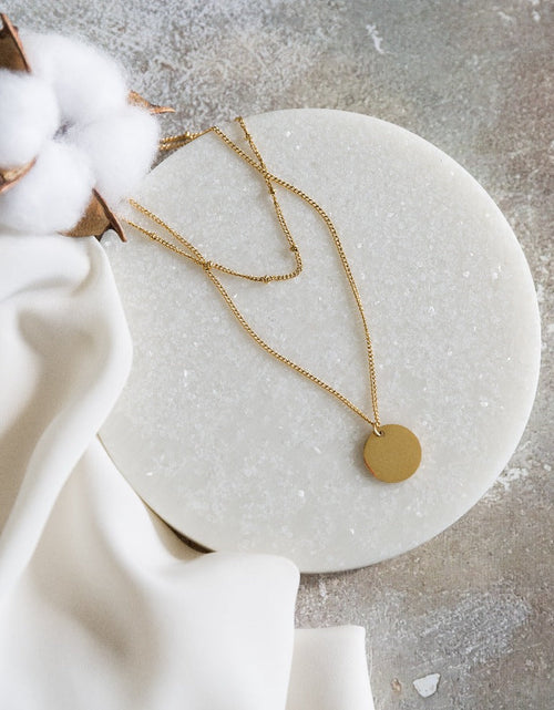 Load image into Gallery viewer, Arvo Layered Disc Necklace - Gold by Arvo
