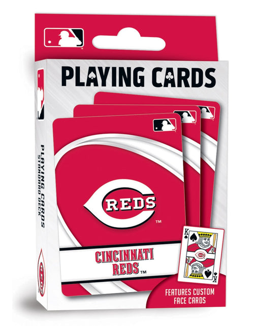 Load image into Gallery viewer, Cincinnati Reds Playing Cards - 54 Card Deck by MasterPieces Puzzle Company INC
