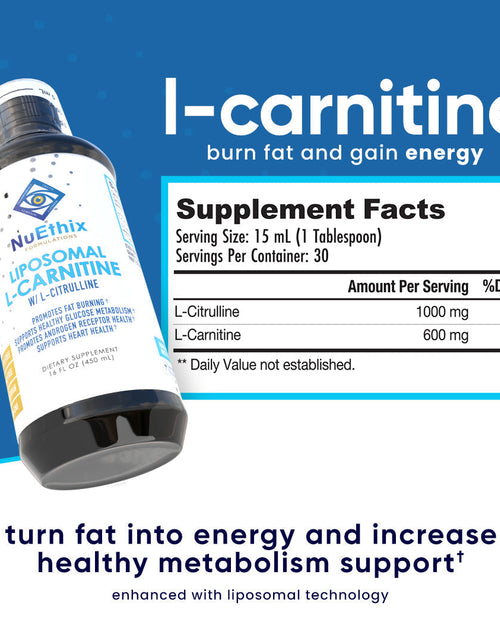 Load image into Gallery viewer, Liposomal L-Carnitine by NuEthix Formulations

