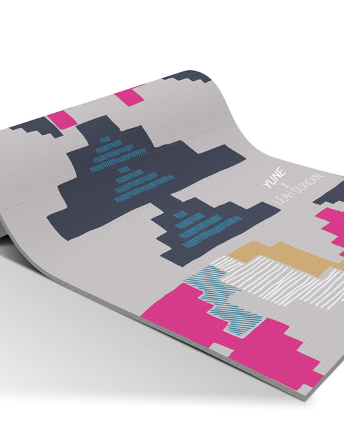 Load image into Gallery viewer, Leah Geo Trekk Travel Yoga Mat by Yune Yoga
