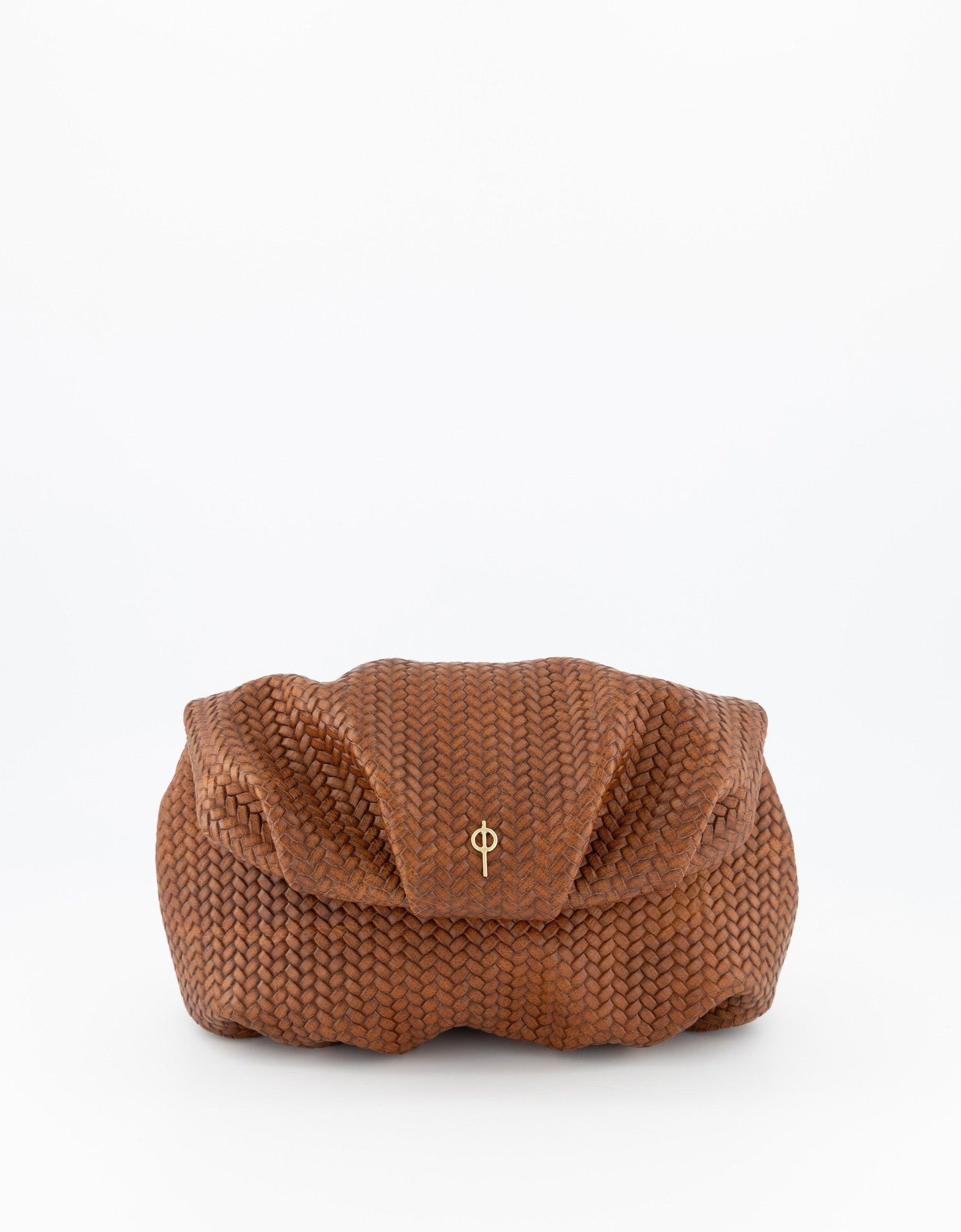 Leda Braid Handbag Brown by Ladiesse
