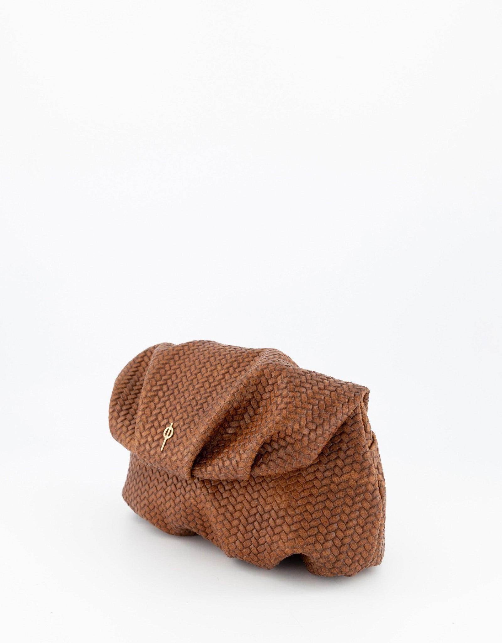 Leda Braid Handbag Brown by Ladiesse