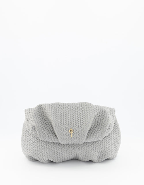 Load image into Gallery viewer, Leda Braid Handbag Grey by Ladiesse
